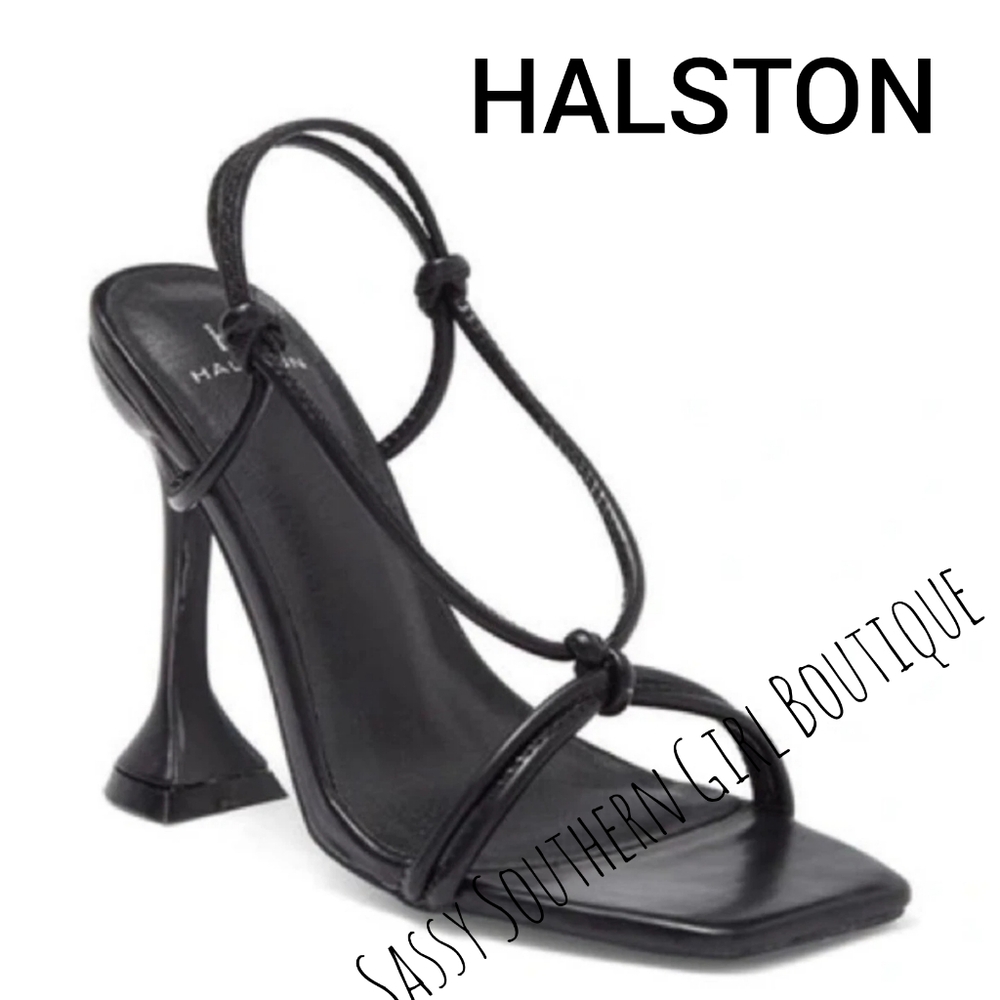 🆕⭐Halston Black Strappy Sandals